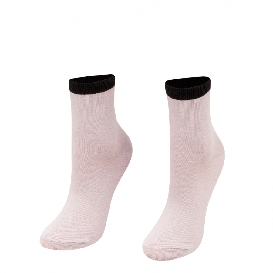  Ponožky Srdíčko malé růžovo-černé